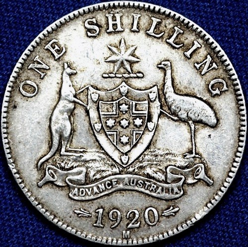 1920 Australian Shilling, 'good Very Fine'